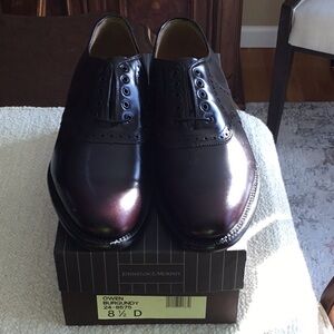 Johnston & Murphy Owen Burgundy Saddle Shoes. Made in USA. BRAND NEW!